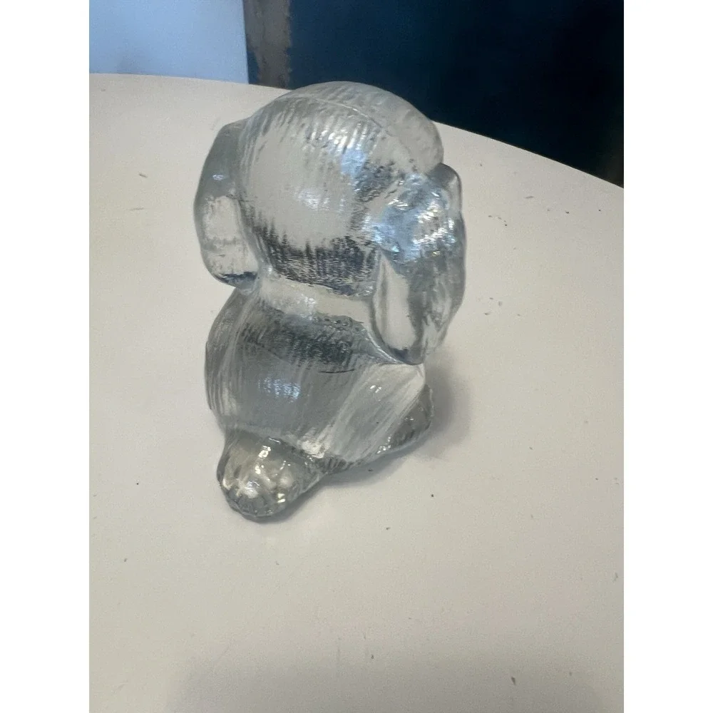 Vintage Goebel W. Germany Lead Crystal Puppy Figurine/Paperweight